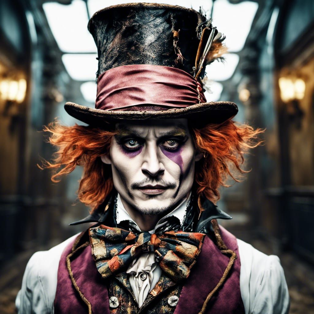 Hyperrealistic Mad Hatter Portrait in HDR