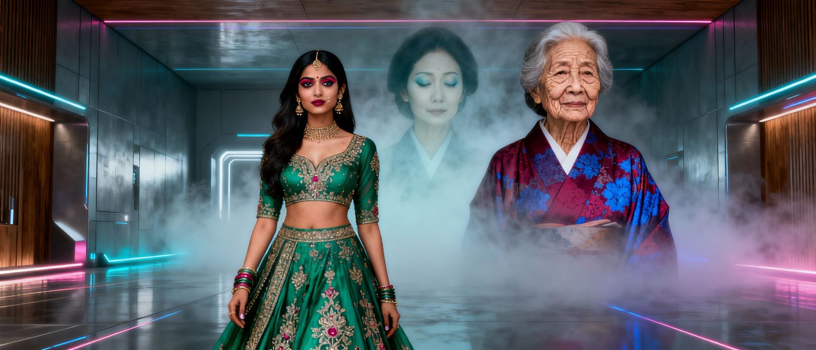 Lifespan Portrait: Youth to 80 Years Old in One Frame