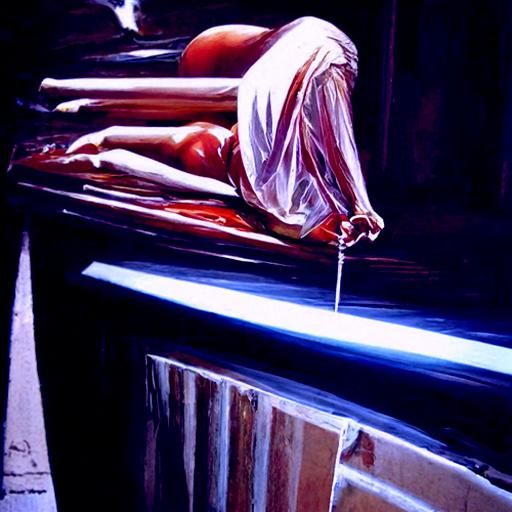 Flatline in Oil Painting Style