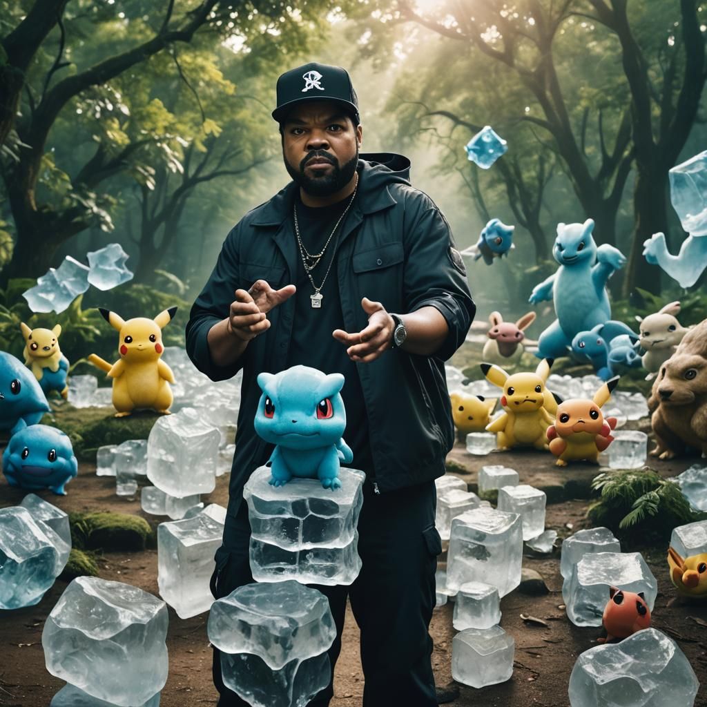 Ice Cube as a Pokémon Trainer
