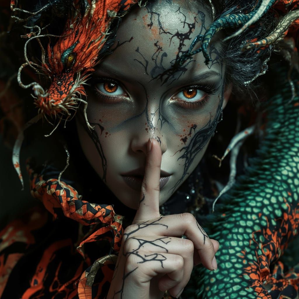 𝔗𝔥𝔢 𝔅𝔞𝔰𝔥𝔞𝔯ó𝔫: Leave my serpent alone, he is very irritated by you!!