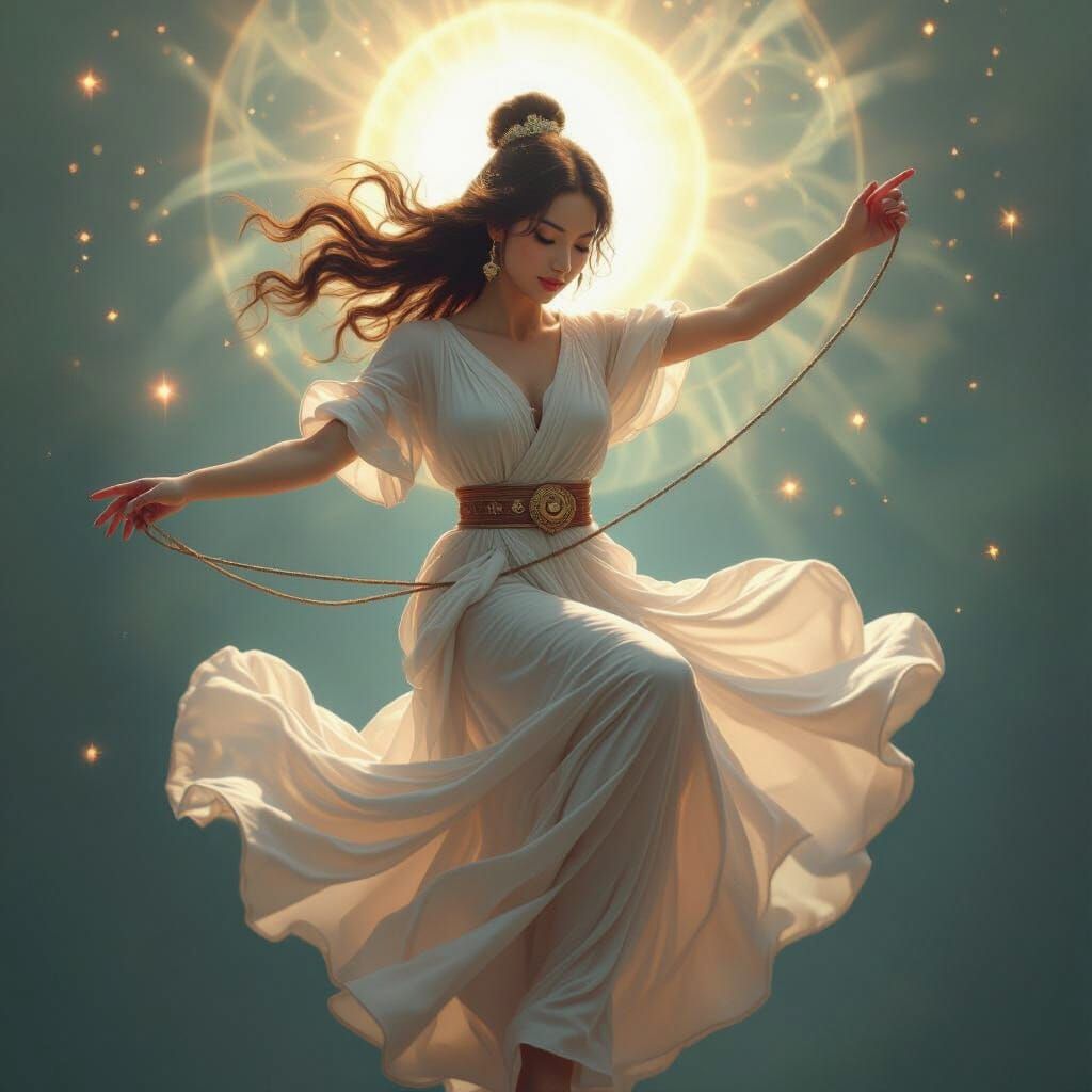 Ethereal Goddess Yo-Yo Champion in Luminous Realism