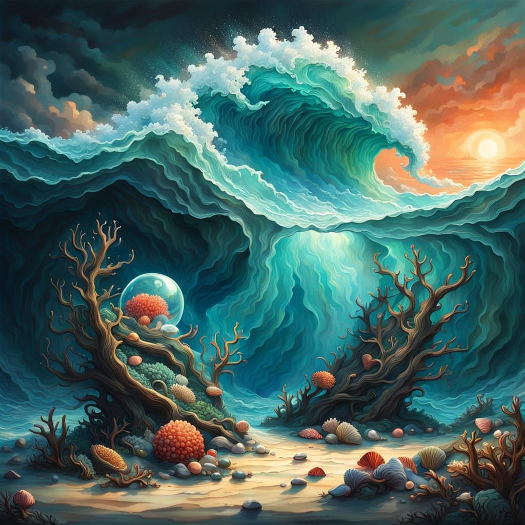 Majestic Wave Siren of the Ocean