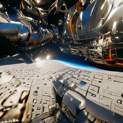 Futuristic Spaceships in 8K Unreal Engine