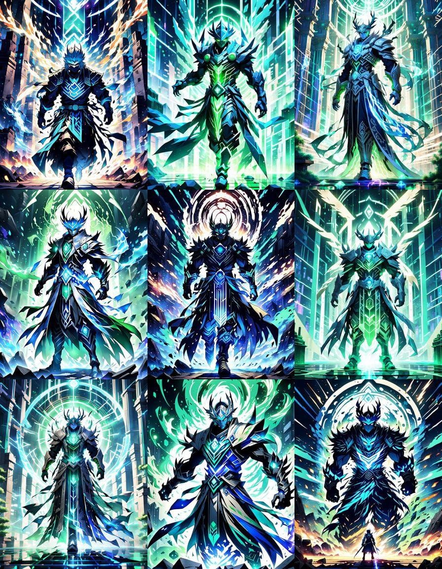 Mystic Architect of Realms in Anime Style