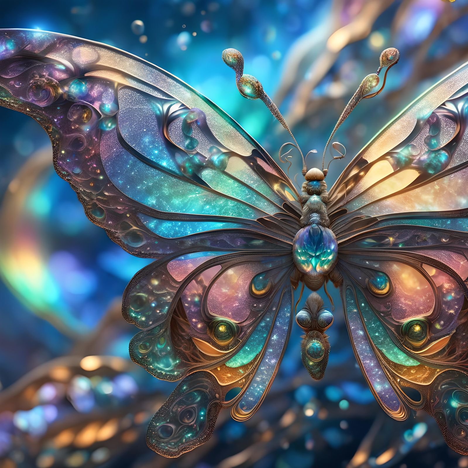 Extraterrestrial Butterfly: Hyperdetailed Fantasy Photo