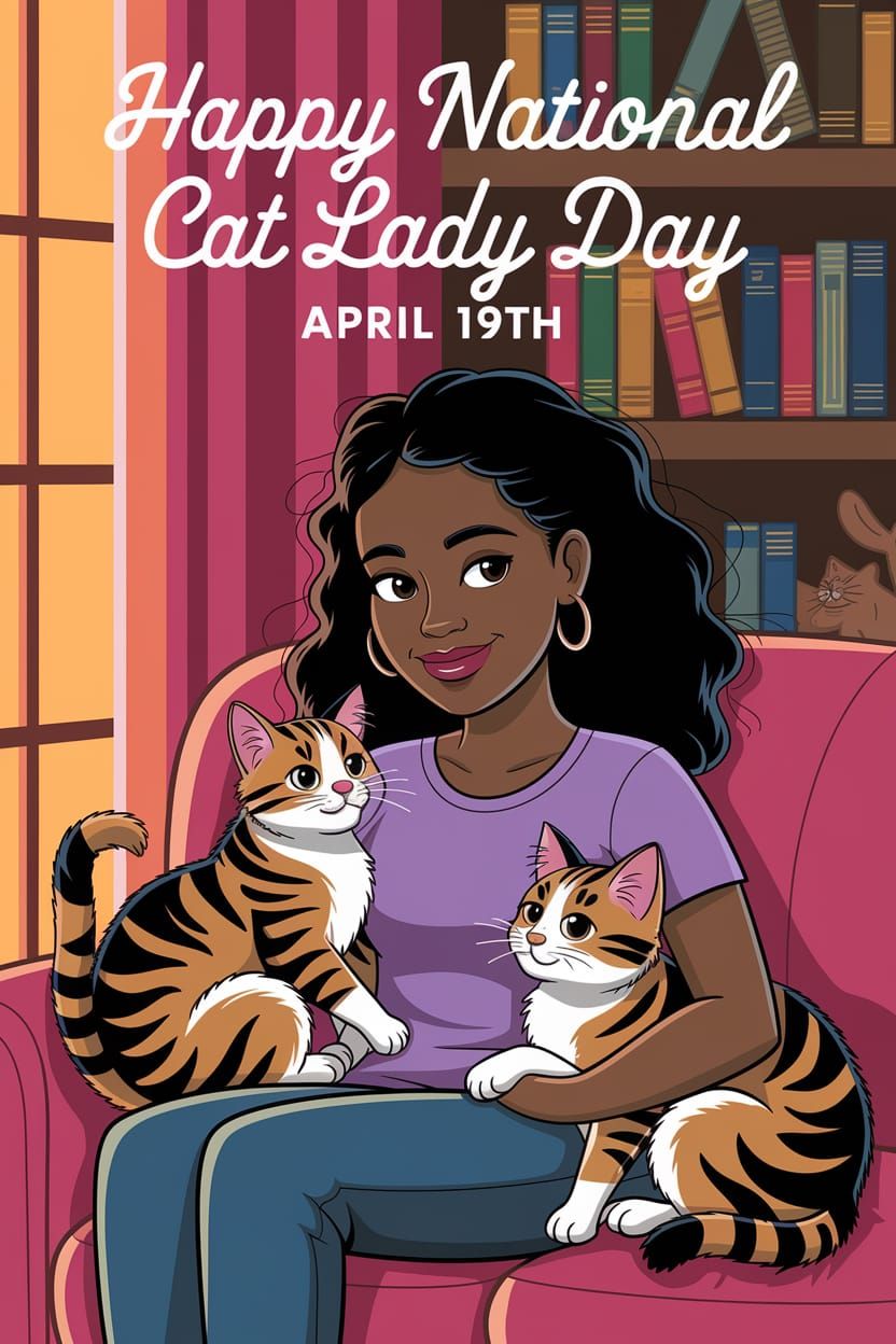 A Loving Cat Lady Celebrated in Warm and Cozy Portraiture