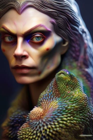 Mitch McConnell Gollum Portrait in Oil Painting Style