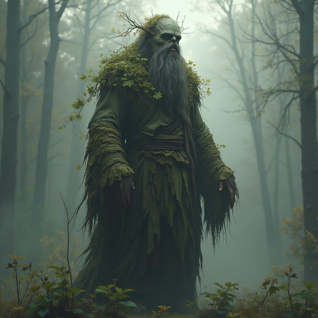 Majestic Leshy, Slavic Forest Spirit, Dark Fantasy Game Art