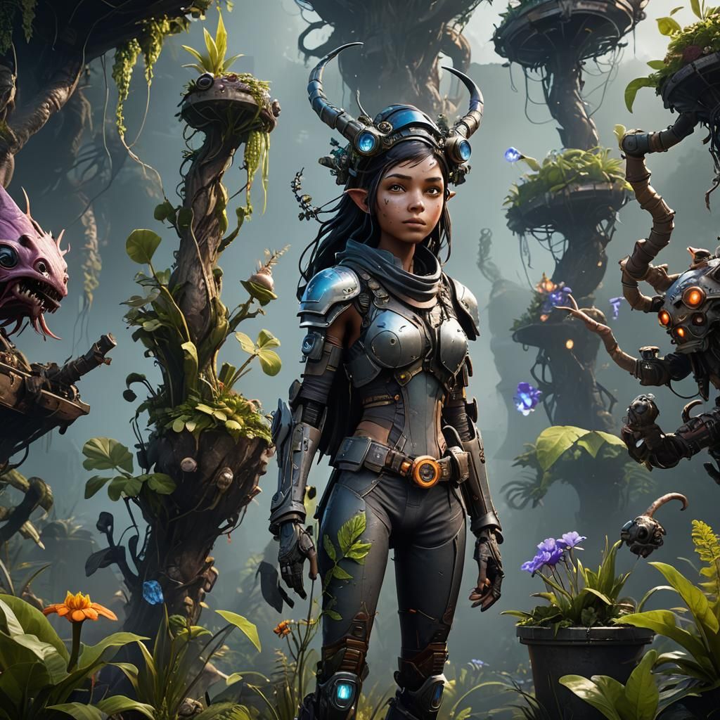 Young Wizard Battles Toxic Monsters in Unreal Engine