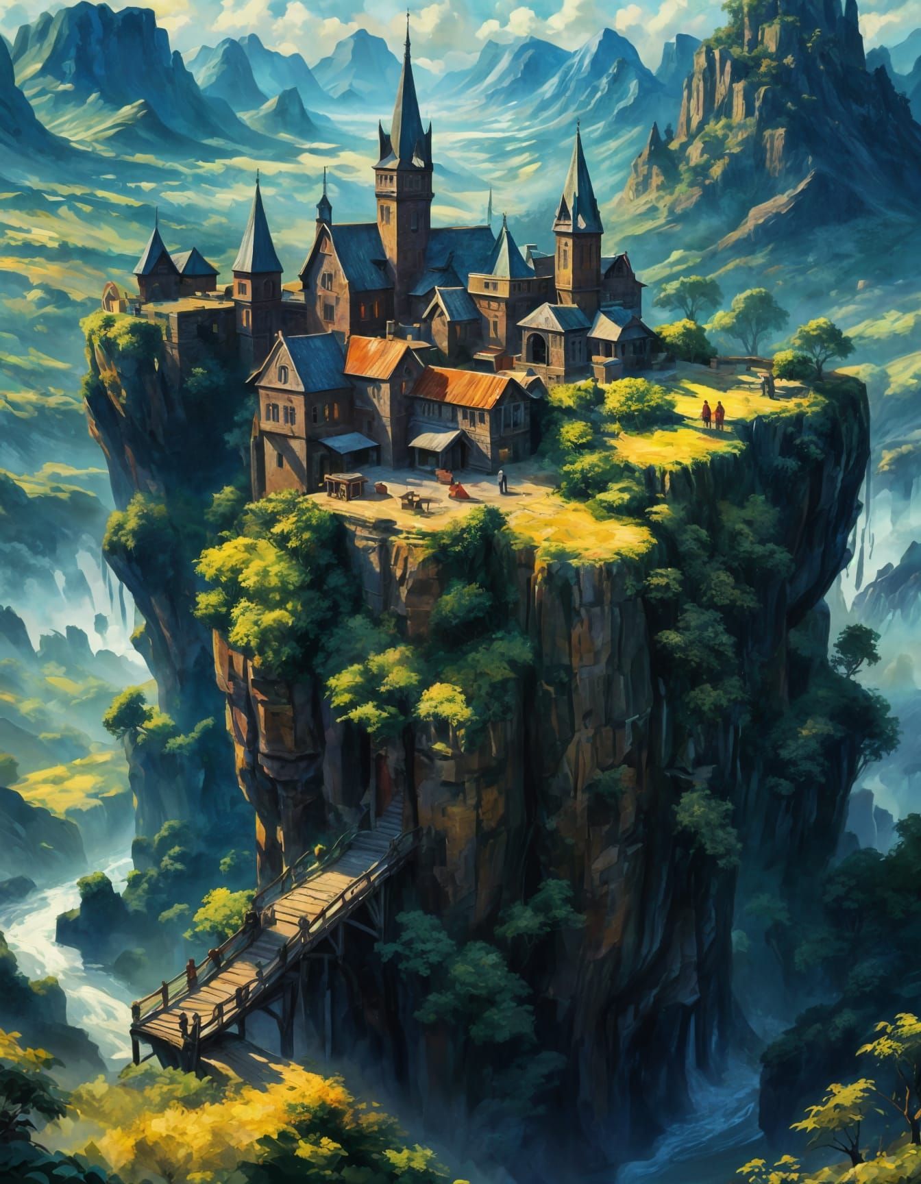 Dramatic Digital Painting in Expressionist Style