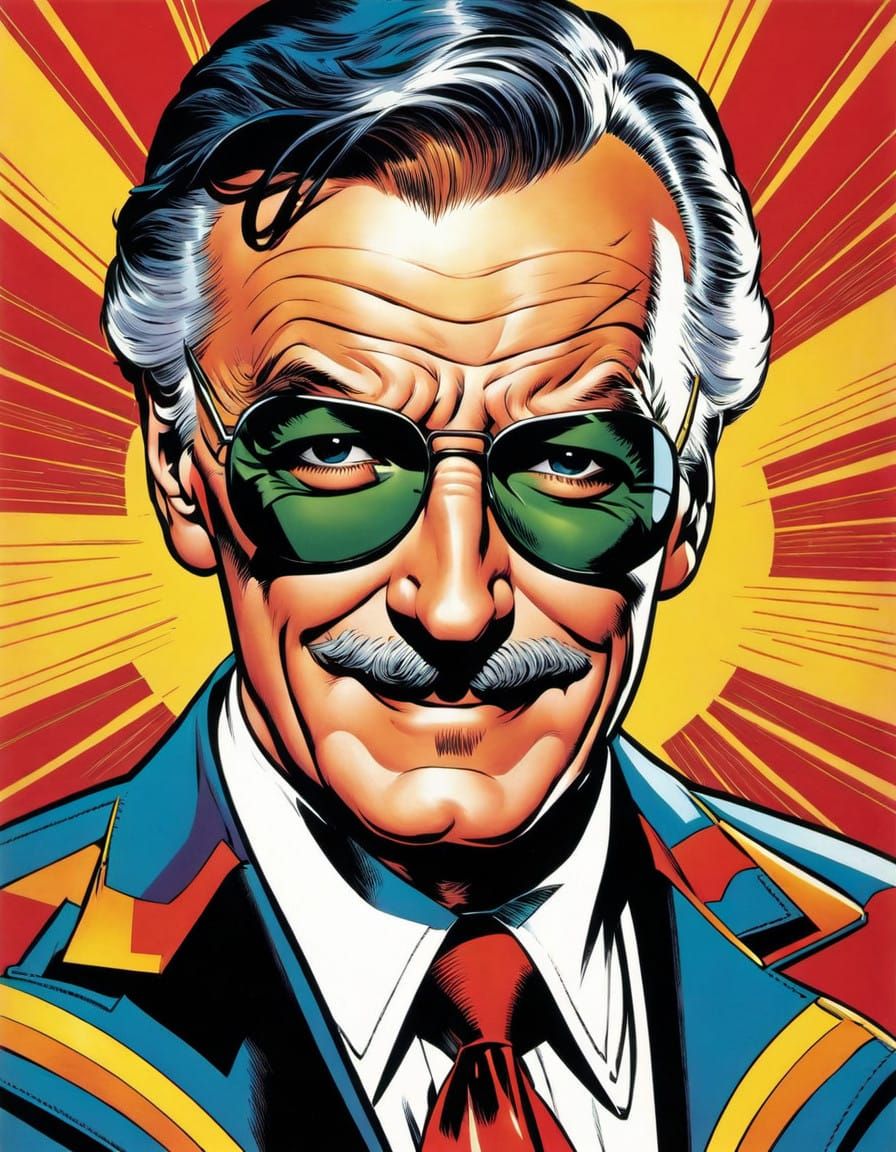 Vintage Comic Book Art in Colorful Style