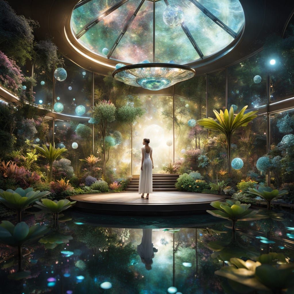 Celestial Engineer Designs a Zero-Gravity Garden in Space