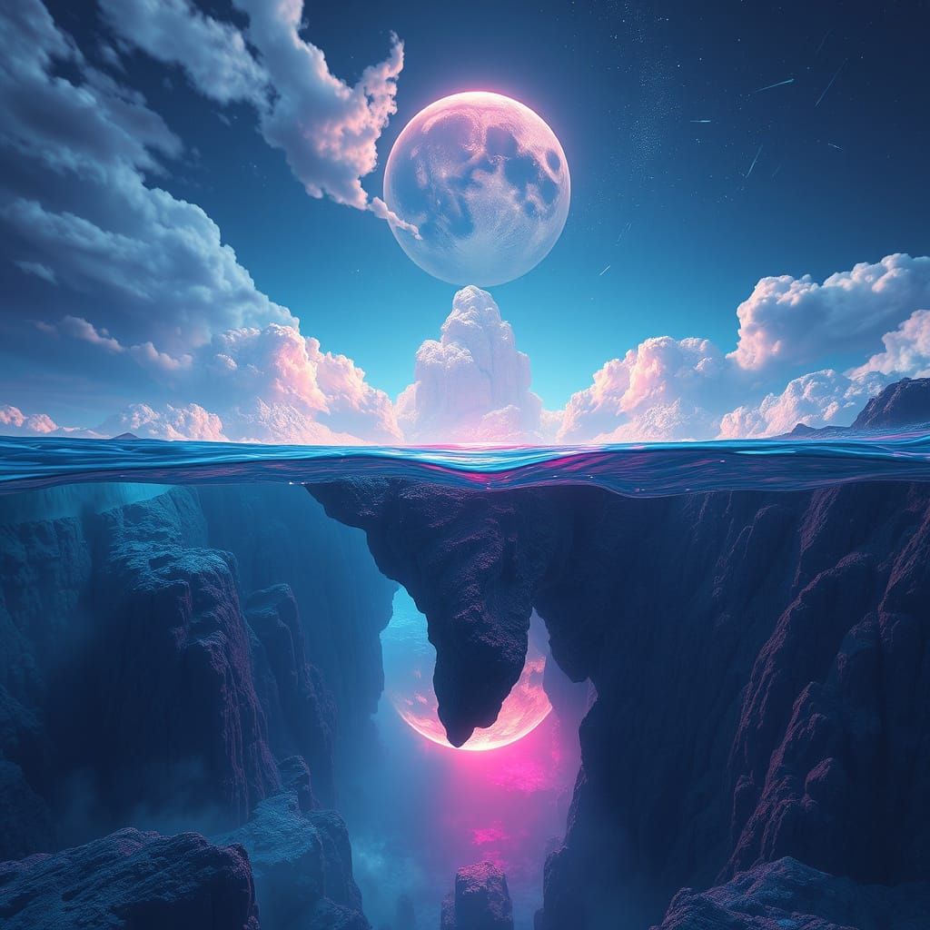 Surreal Dreamscapes: Reversed Water and Sky