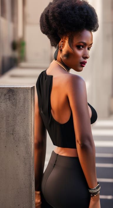 That hair :) Interesting hair cut