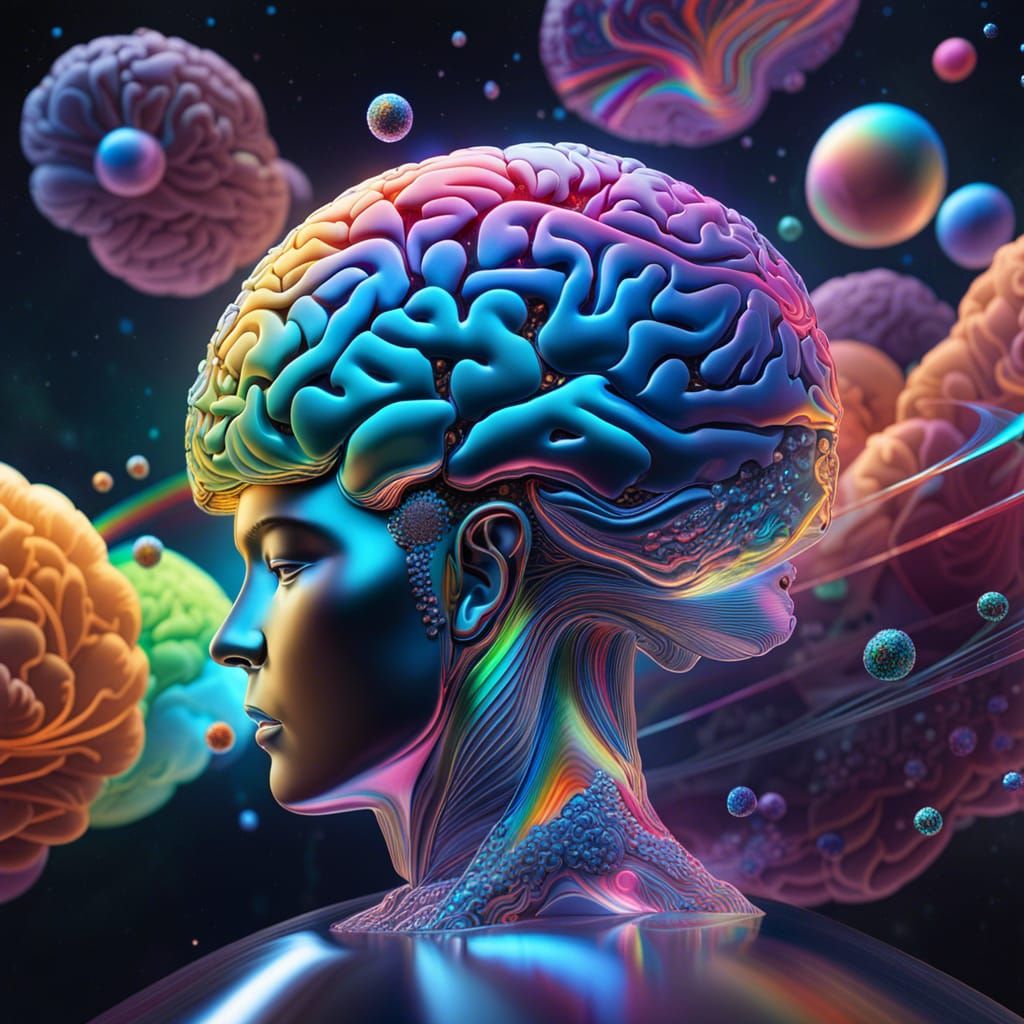 Holographic Human Brain in Space: Mixed Reality Art