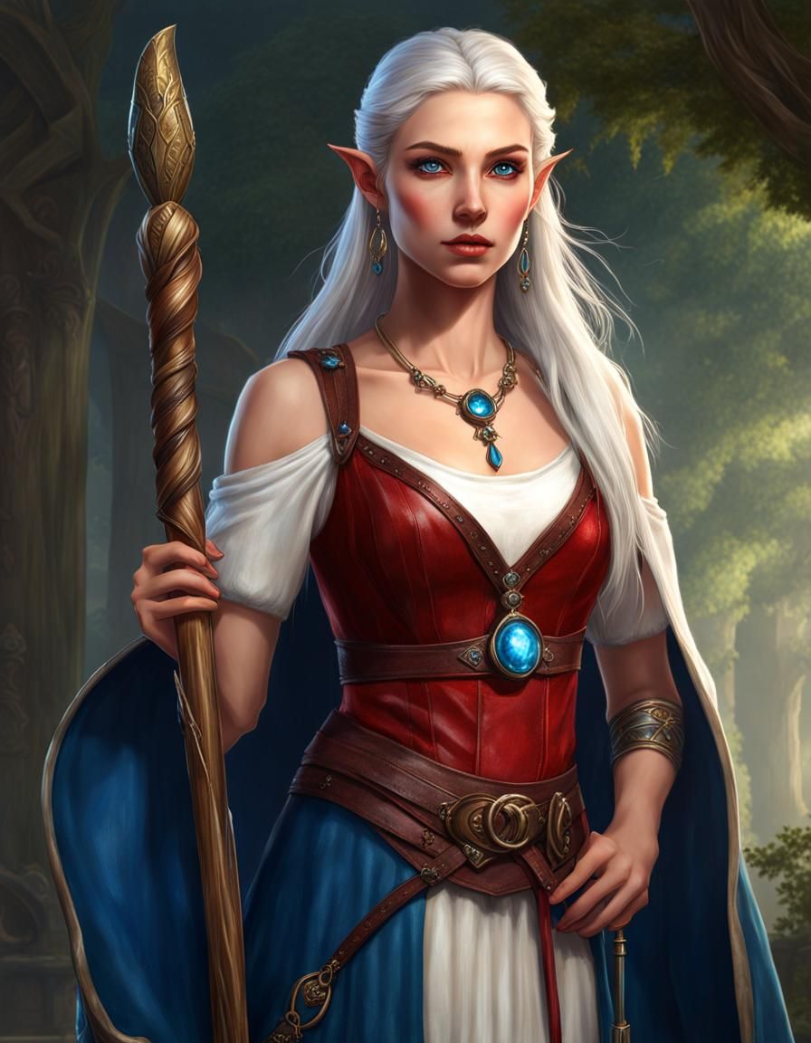 Standard elf sorceress
