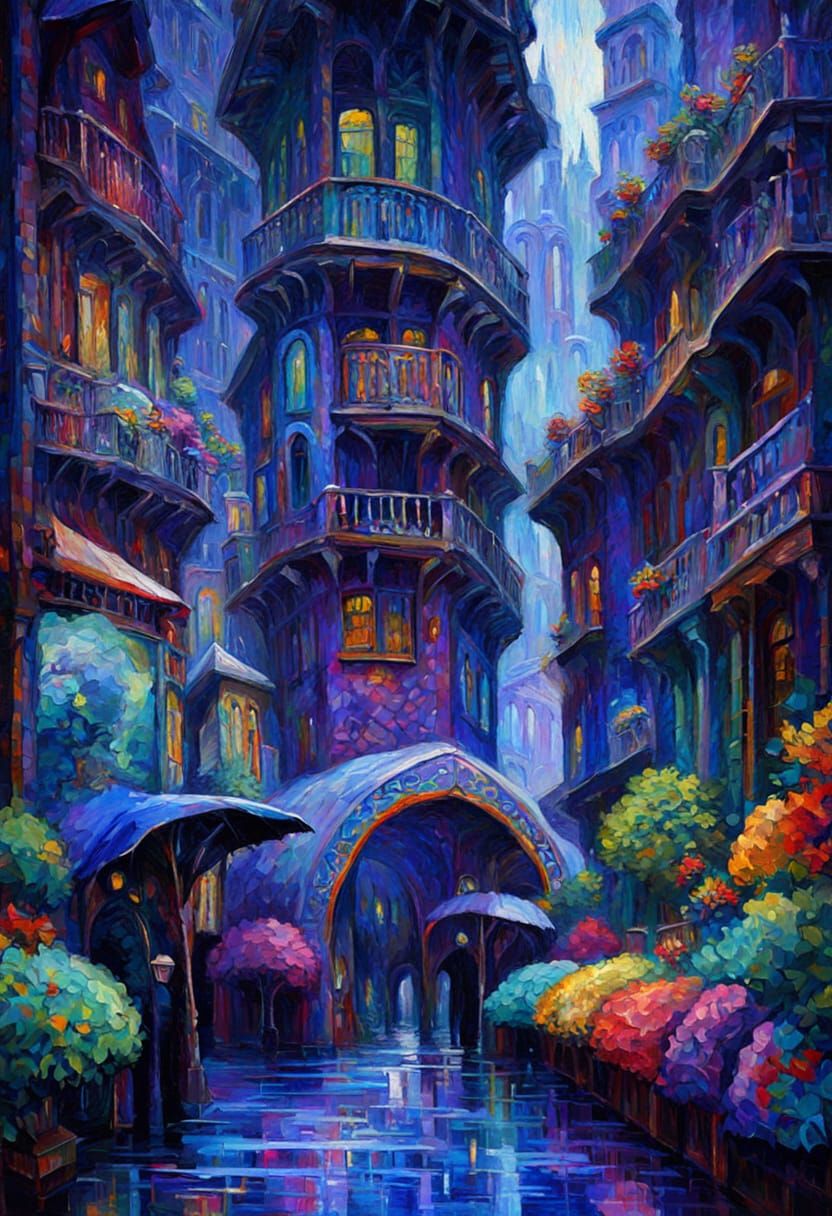 Dramatic Digital Painting in Expressionist Style