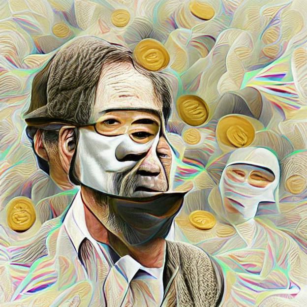 Enigmatic Portrait Inspired by Bitcoin's Creator