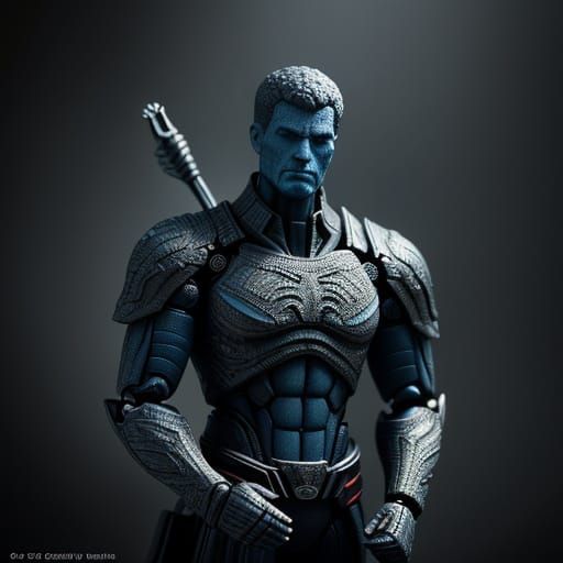 Hyperrealistic Action Figure Box Photography