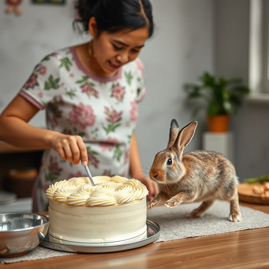 Malaysian Baker with Rabbit