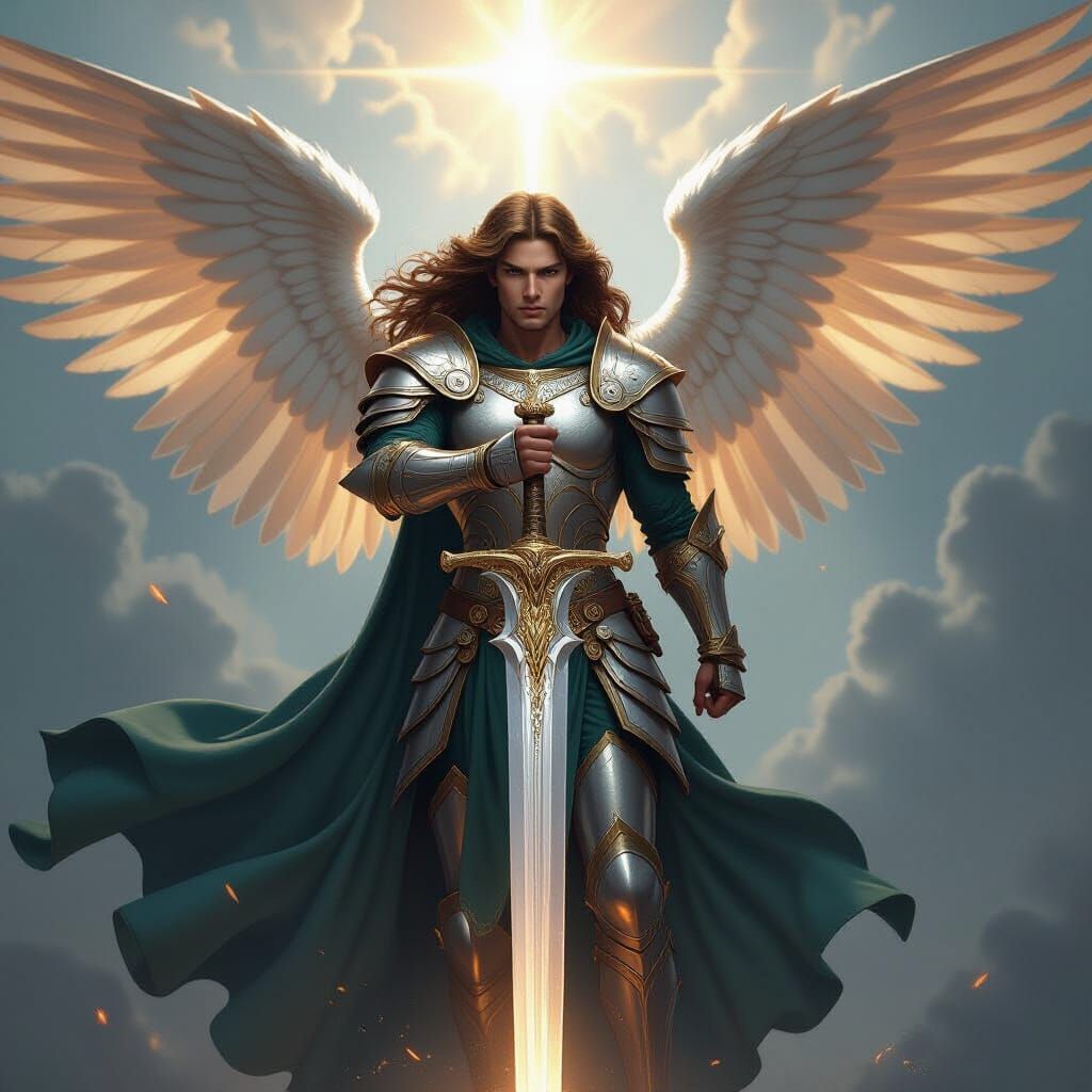 Archangel Michael Wielding the Sword of Heaven