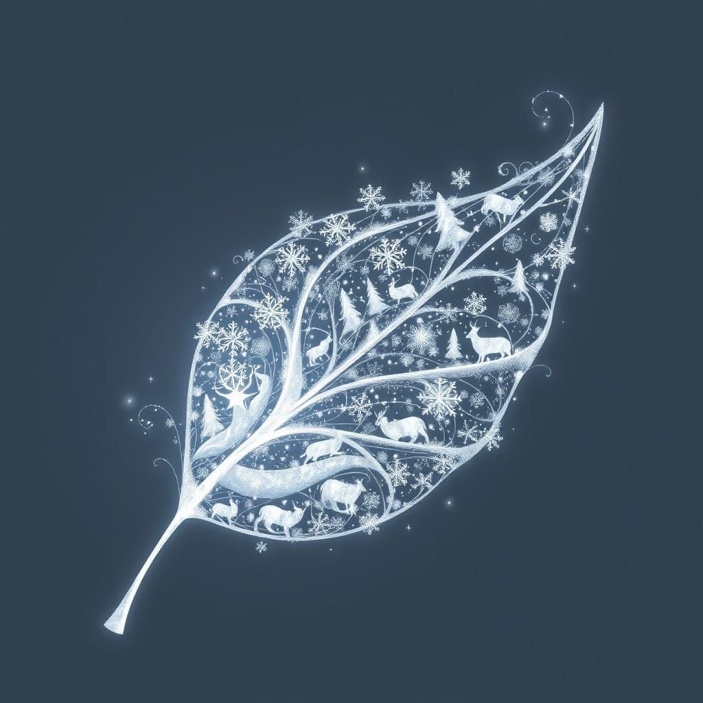 Winter Wonderland Leaf of Enchantment