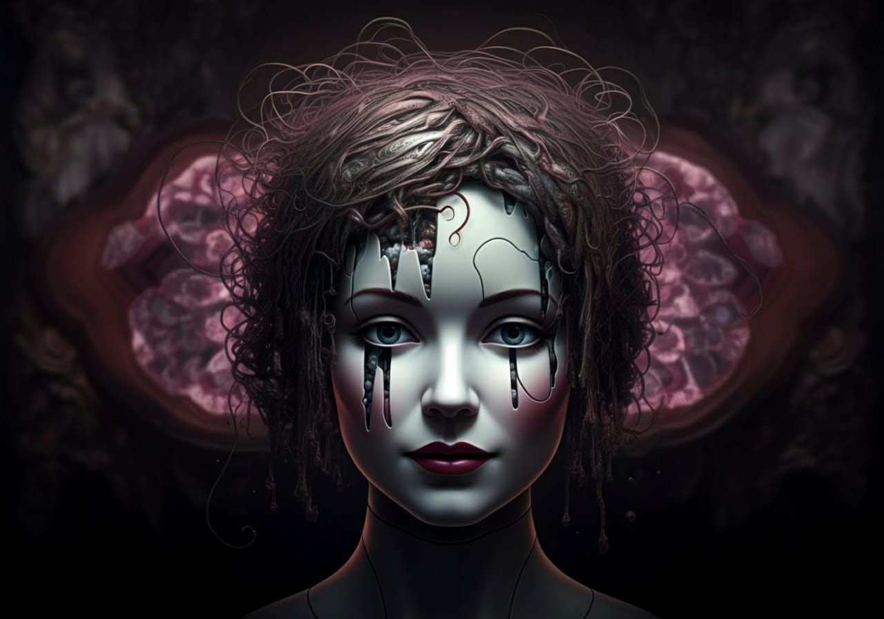 Automatron Audrey's Wirish Whirlington Hair Mirrored in Crazy Lace Agate Whirlingtons & Gray's