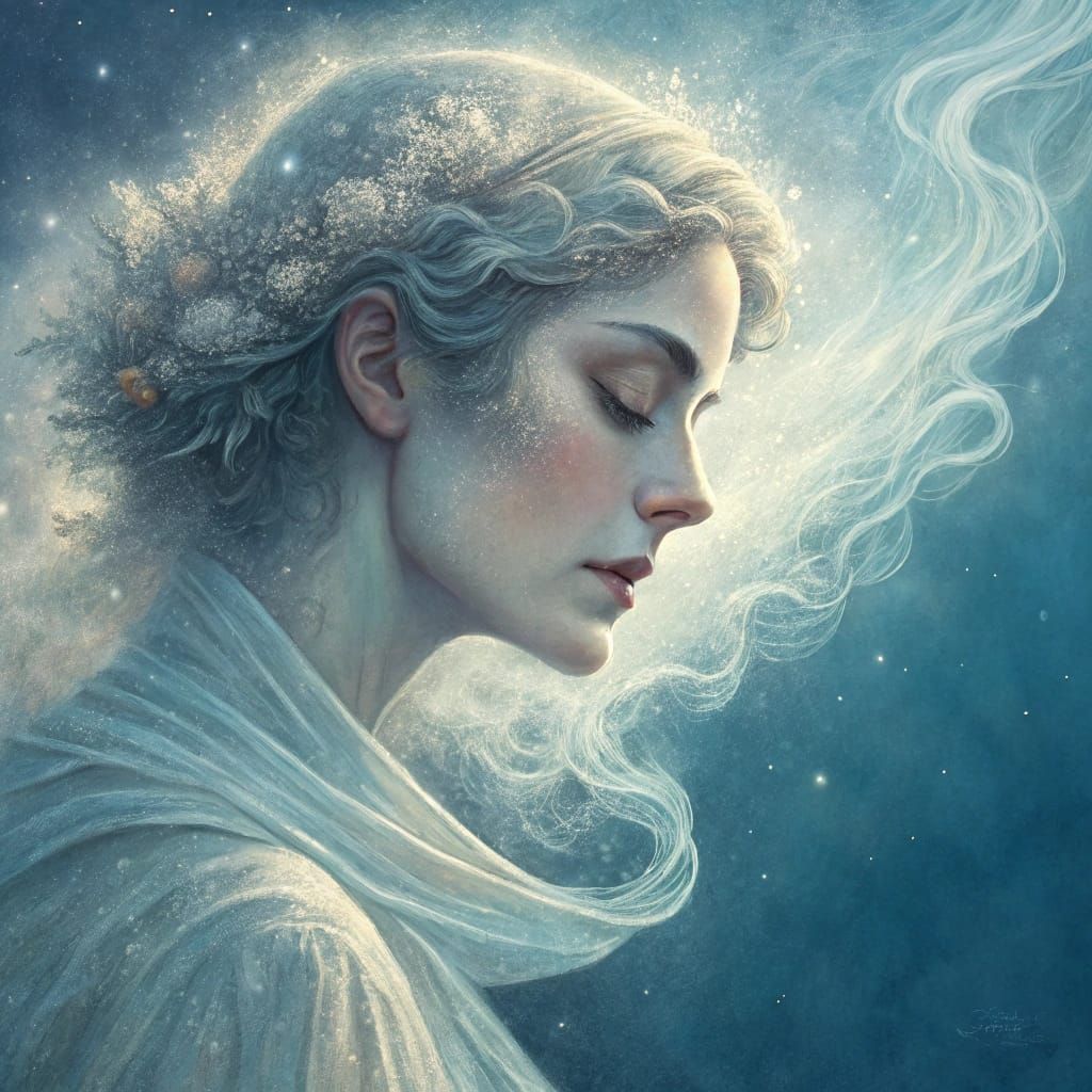 Ethereal Portrait in Soft, Dreamy Light