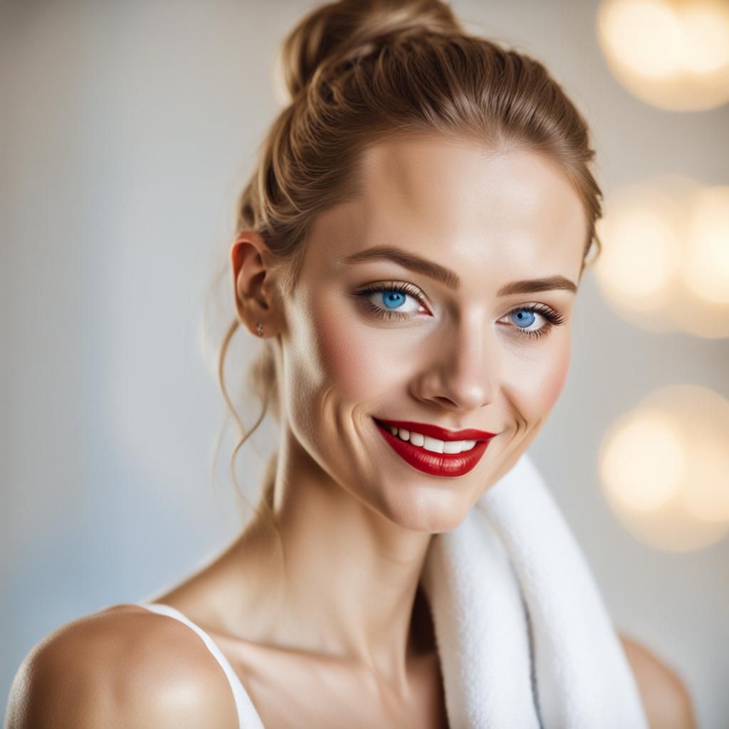 Ethereal Portrait of a Young Woman in Soft Focus