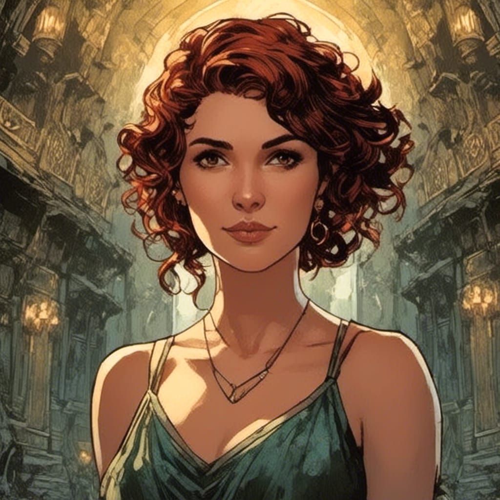 Fairy Court Portrait in Comic Book Style