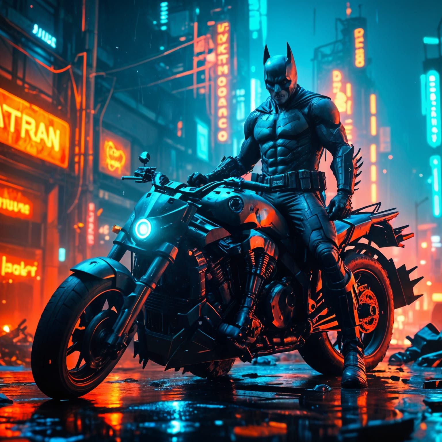 Gothic Sci-Fi Batman Unleashes Fury in Futuristic Arkham