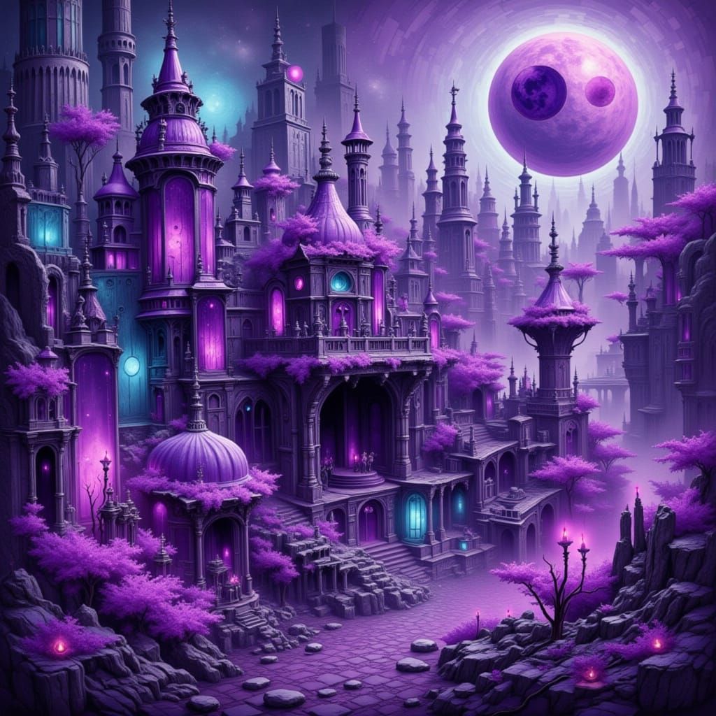 Purple Passion Abstract Art