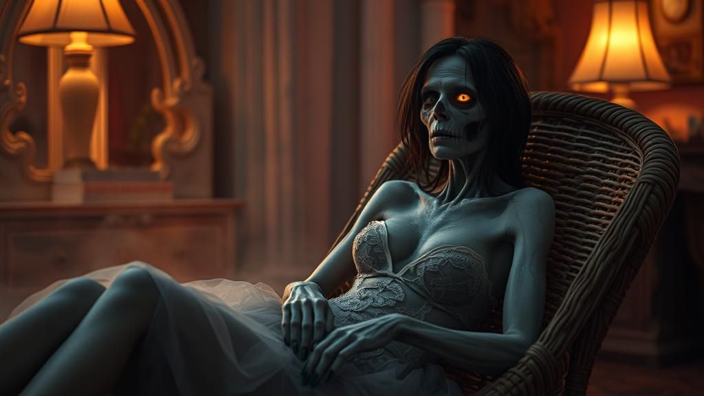 Ethereal Zombie Waifu in Surreal Pocket Dimension