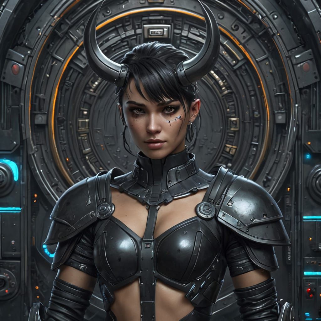 Surreal Futuristic Cityscape in Neon Lights