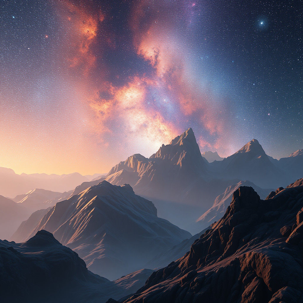 Fantastical Galaxy Concept Art in Deep Color