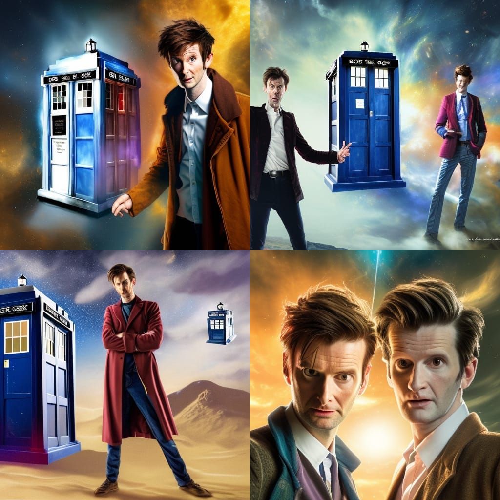 Doctor Who Double Vision: Hyperrealistic Digital Art
