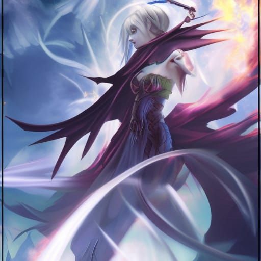 Magic Card Art in Anime Style