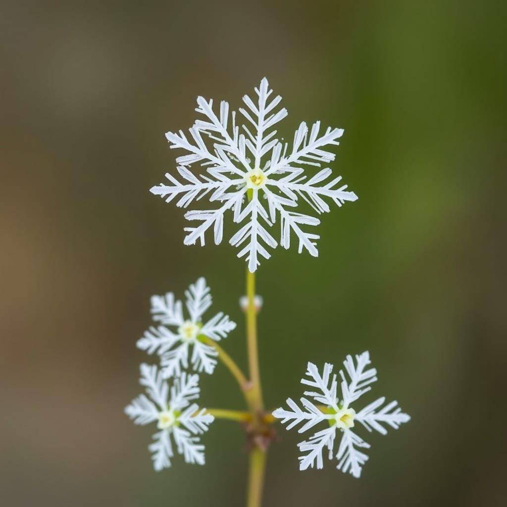 Delicate Winter Blooms in Minimalist Style
