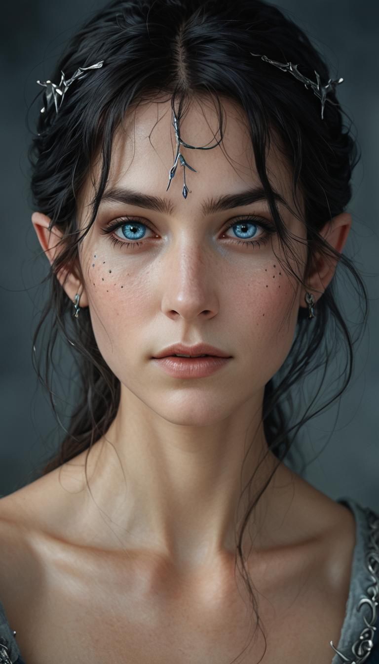 Mysterious Elf Portrait in Photorealistic Style