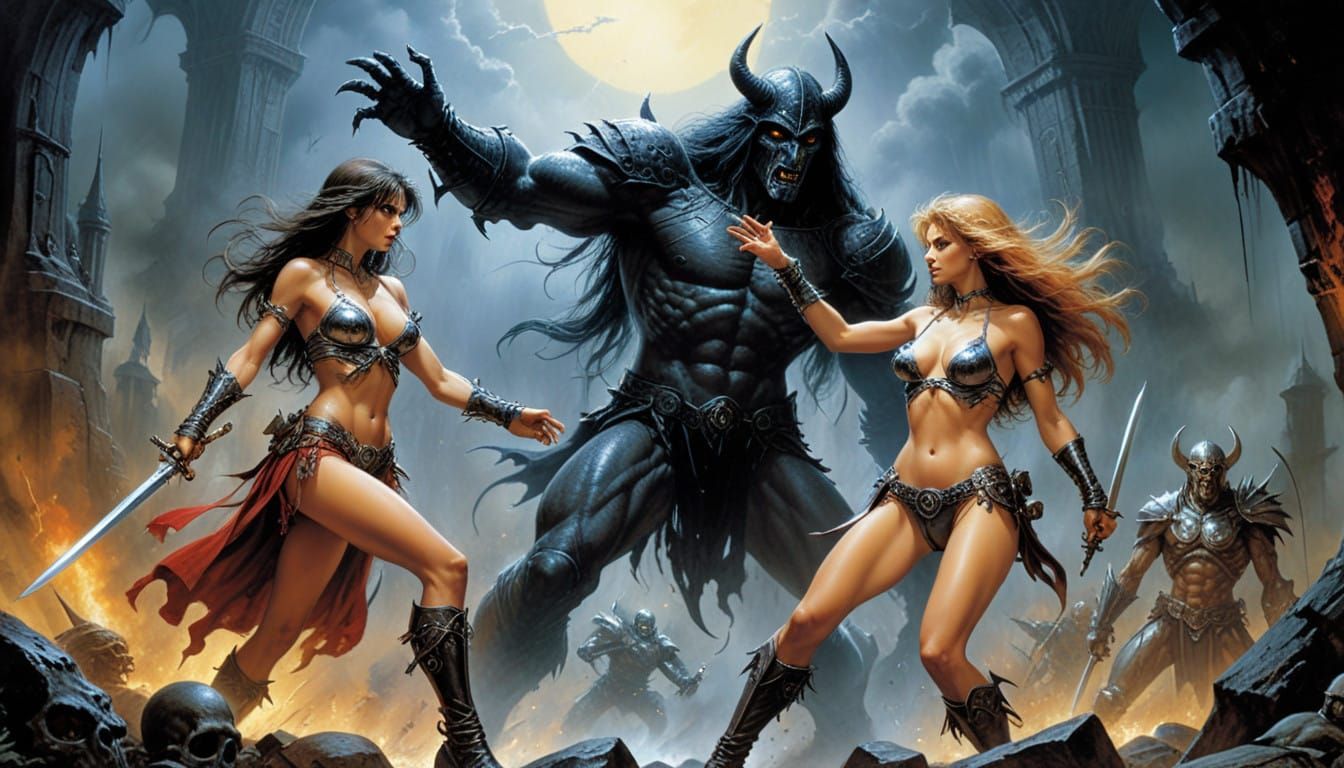 Epic Fantasy Battle Scene in a Dreamlike Aesthetic