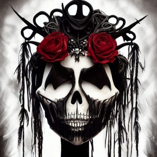 Dancing Skeletons in Masquerade Masks