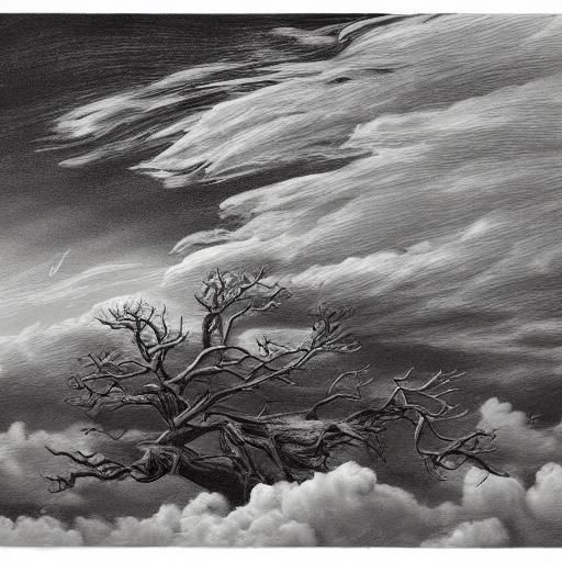 Jupiter Treehouse in Hyperreal Charcoal Style