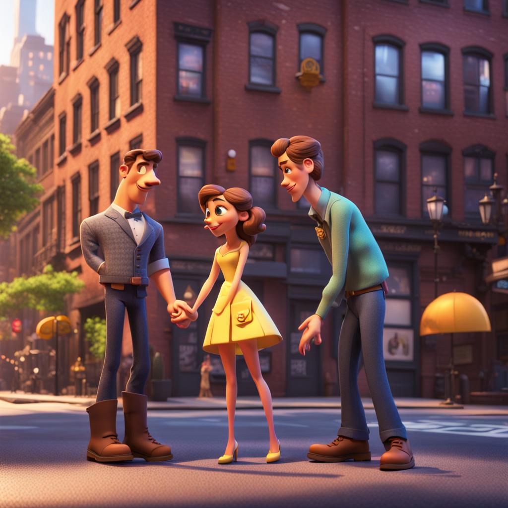 Jake and Rose Long's NYC Wedding: 3D Digital Art