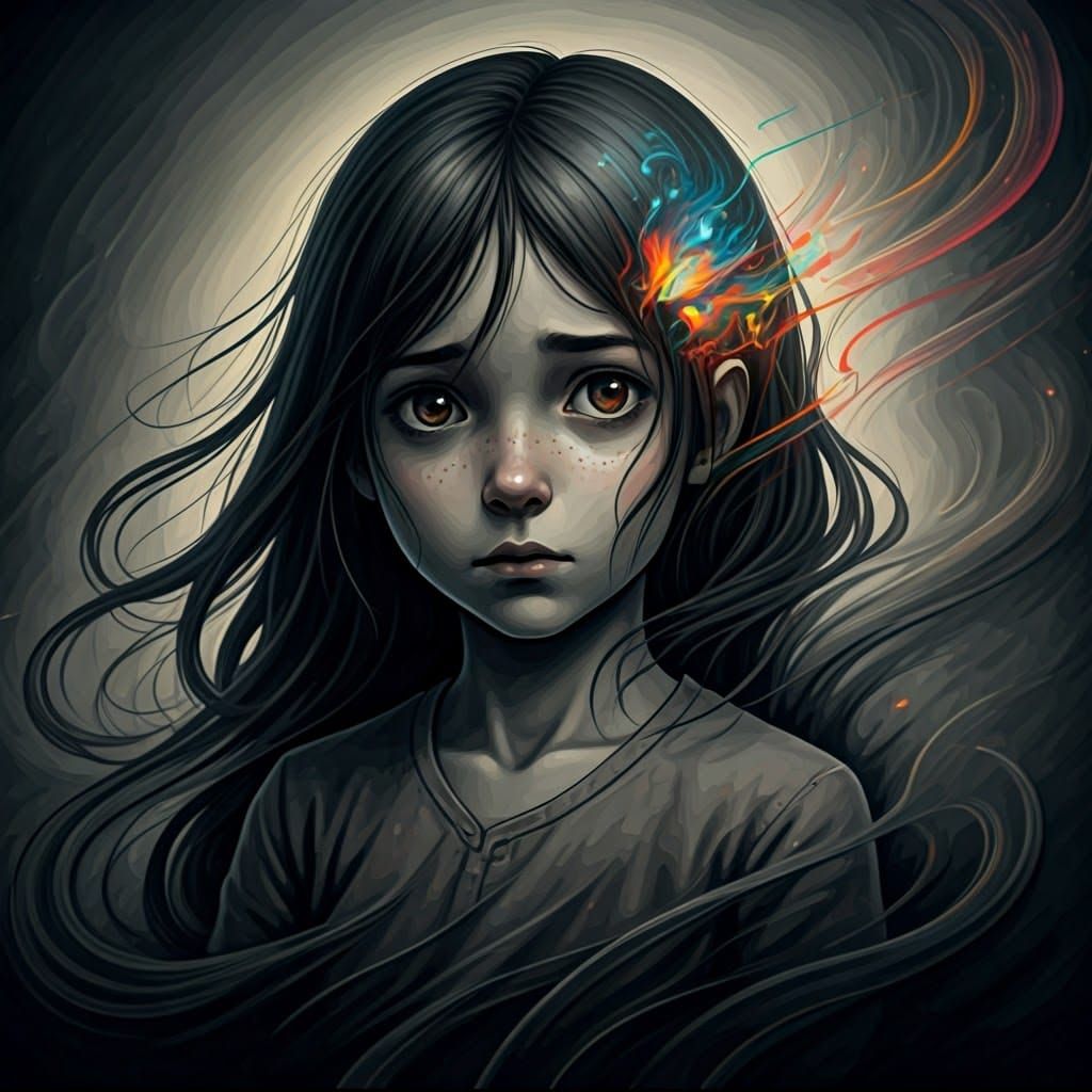 Whispers of a Turbulent Mind in Inky Darkness