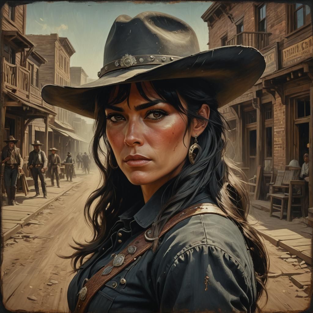 Gunslinger woman