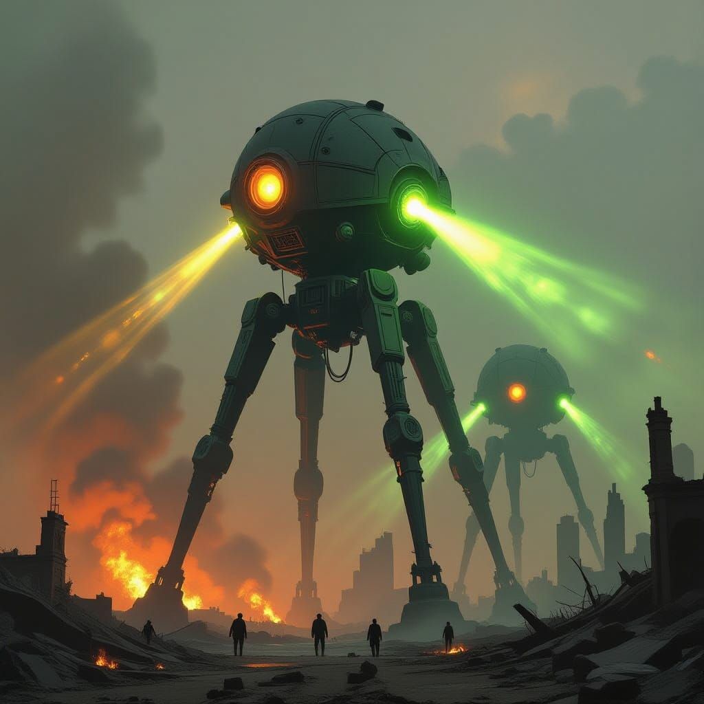 Martian Tripods Unleash Apocalypse with Heatrays and Toxic G...
