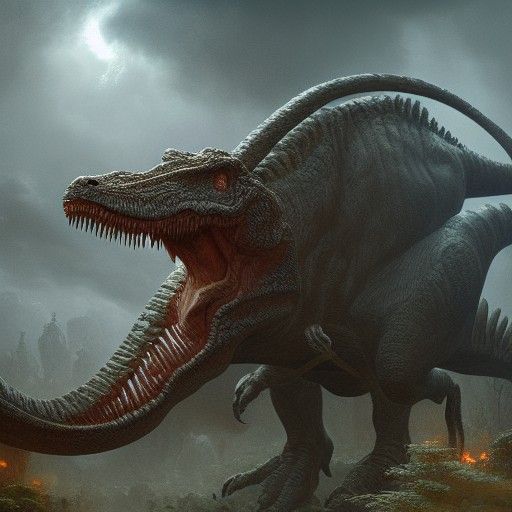 Nicholas Cage Rides a Dinosaur: Epic Dark Fantasy