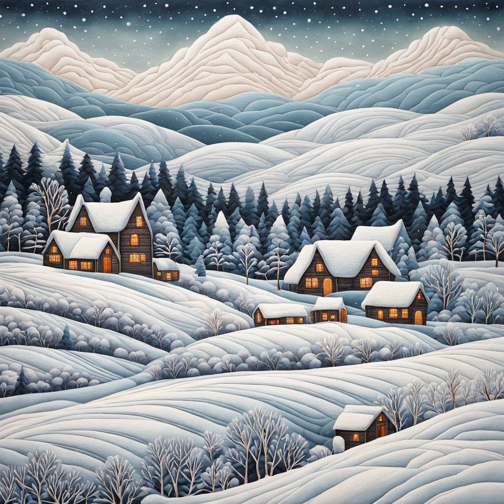 Snowy winter landscape