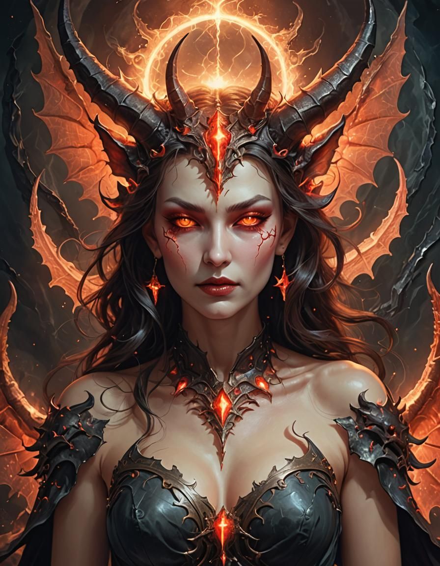 Angelic Demoness in a Magnetic Vision